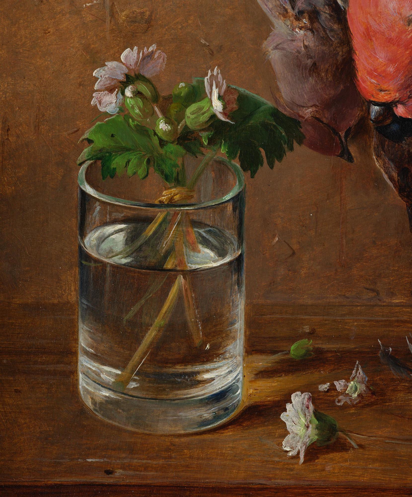 Henrik Theodor Lundh, Still life with birds.