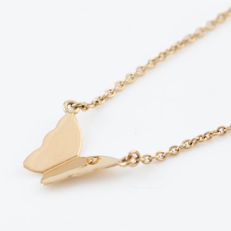 Efva Attling, collier, 18K guld, "Miss Butterfly".