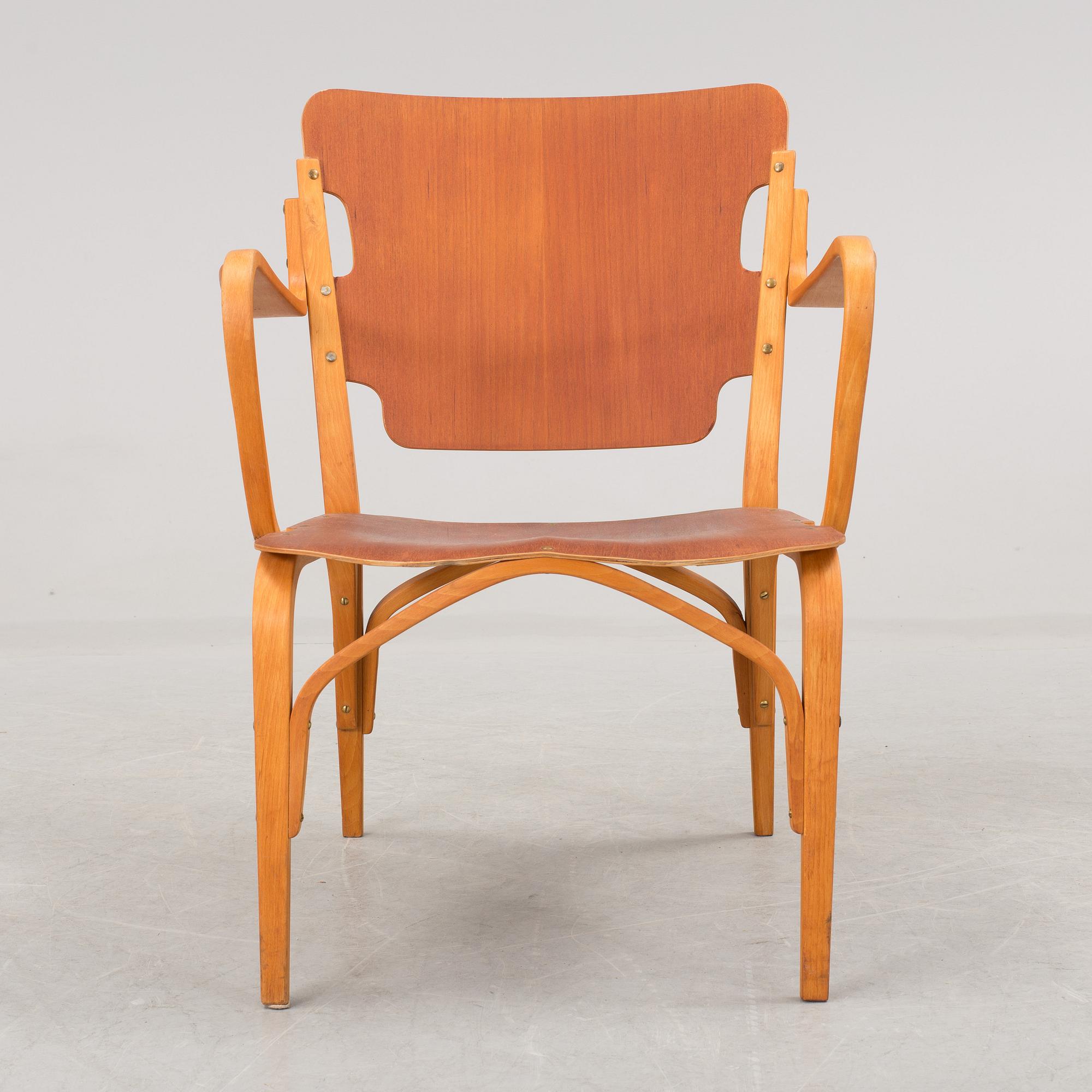CARL-AXEL ACKING, a rare armchair for Bodafors, Sweden.