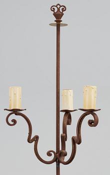 GOLVLAMPA, smidesjärn, 1920/30-tal.