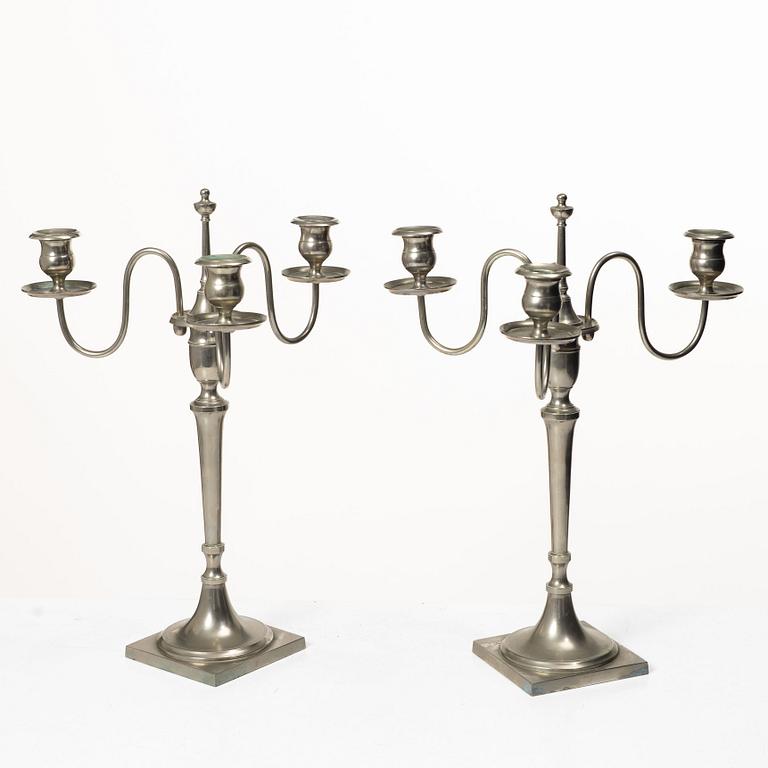 A pair of candelabra, Skultuna.