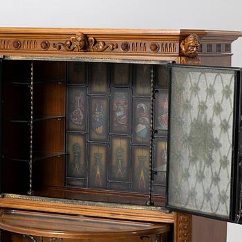 Bar cabinet, Baroque style, probably Gärsnäs, 1950s–60s.