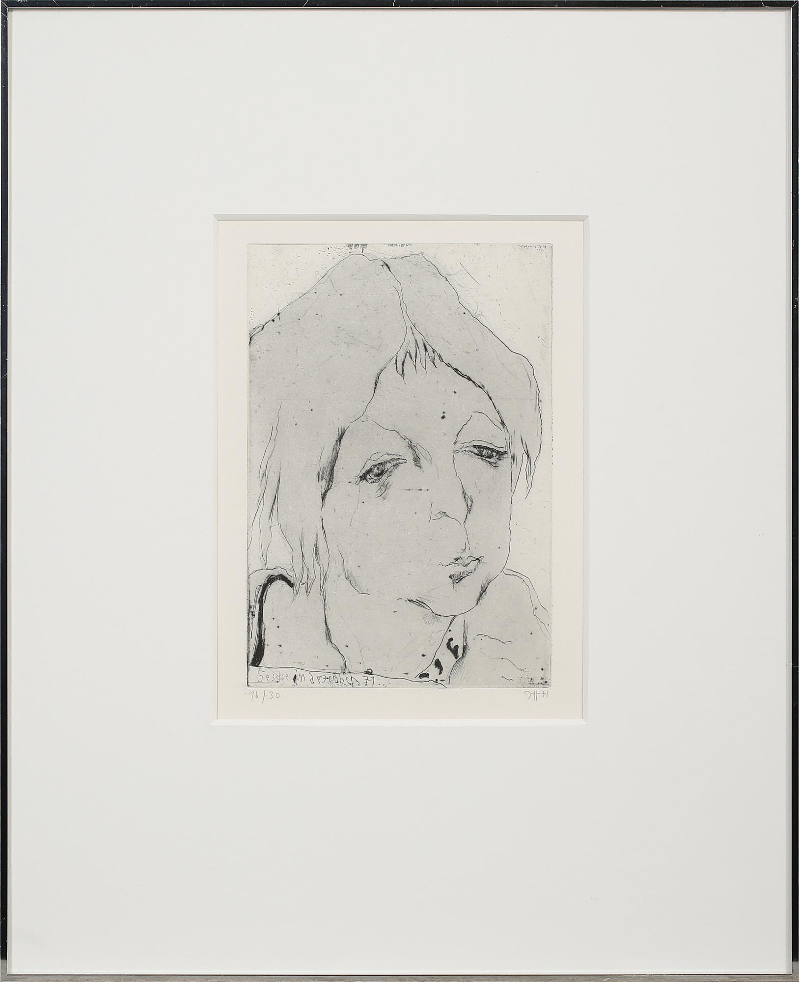 HORST JANSSEN, etsning, signerad och numrerad 16/30.