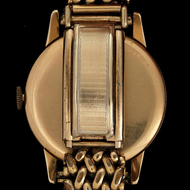 ARMBANDSUR, herr, Sabina, manuell, 18k guld. 1940-tal.