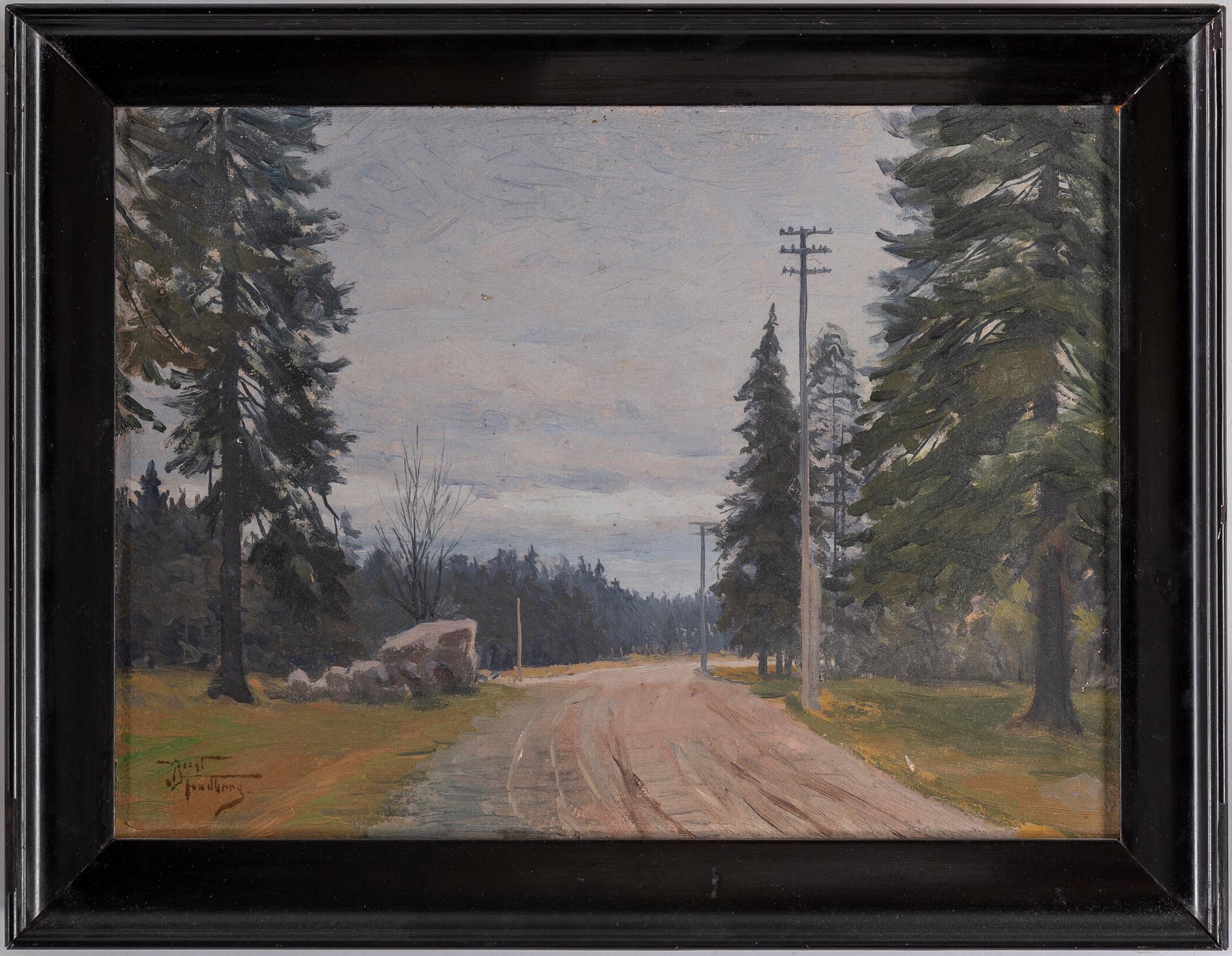 BENGT TANDBERG, oil on paper-panel, signed Bengt Tandberg.