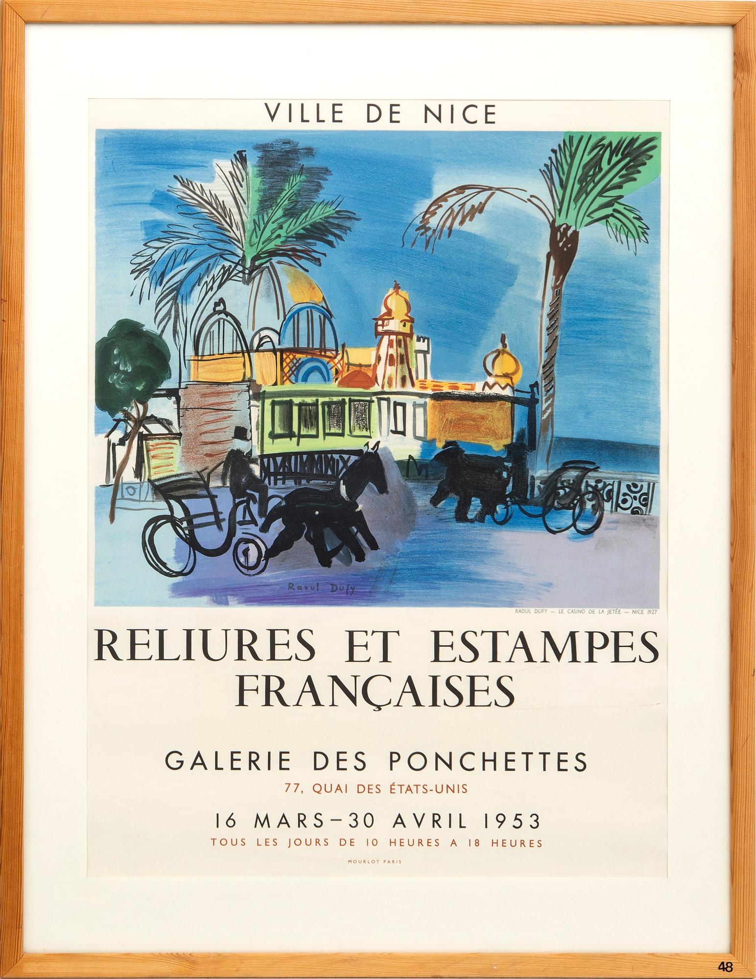 Raoul Dufy, poster 1953.