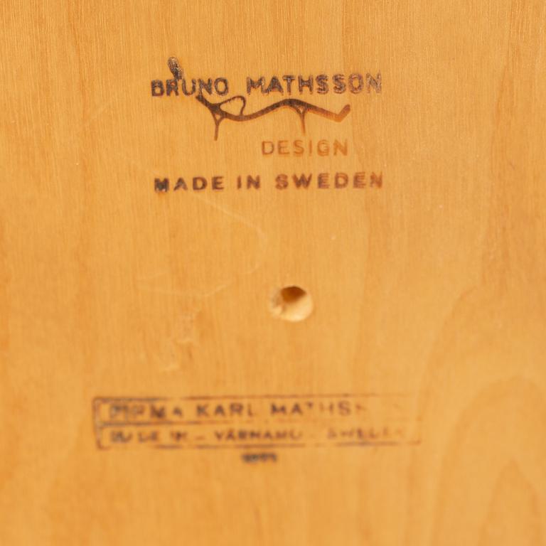 Bruno Mathsson, a coffee table, Firma Karl Mathsson, Värnamo, Sweden, 1971.