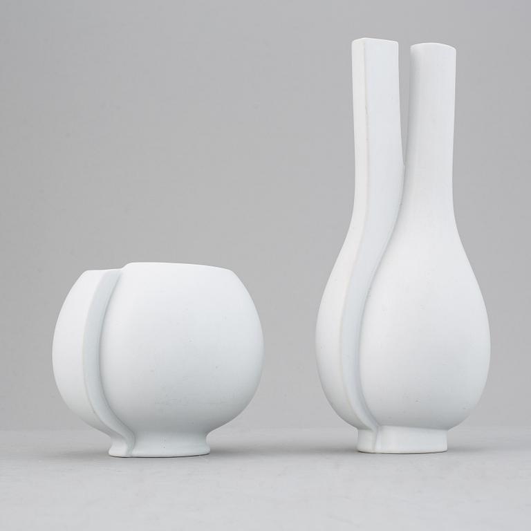 Wilhelm Kåge, two vases, "Surrea", Gustavsberg.