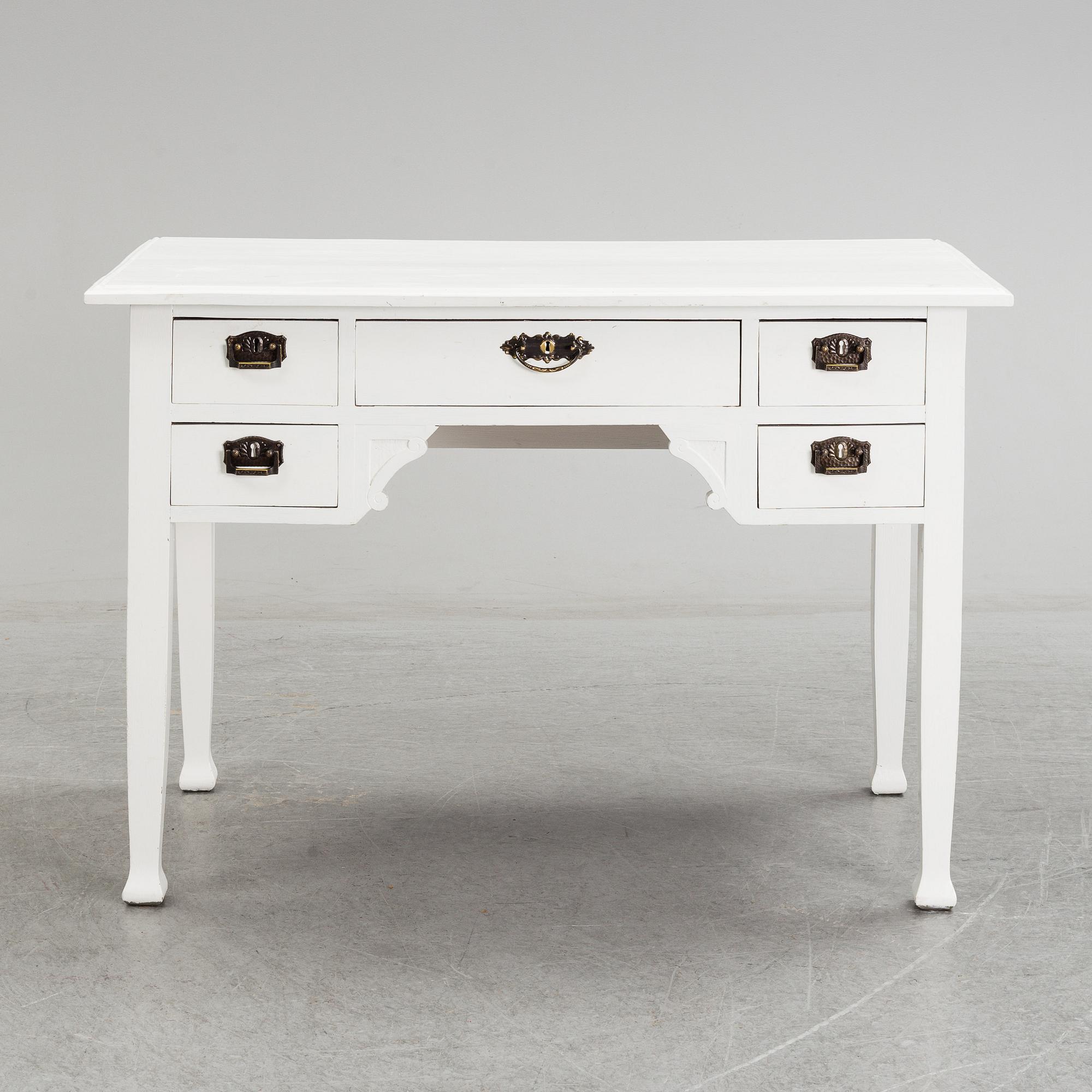 A painted desk, early 20th Century.