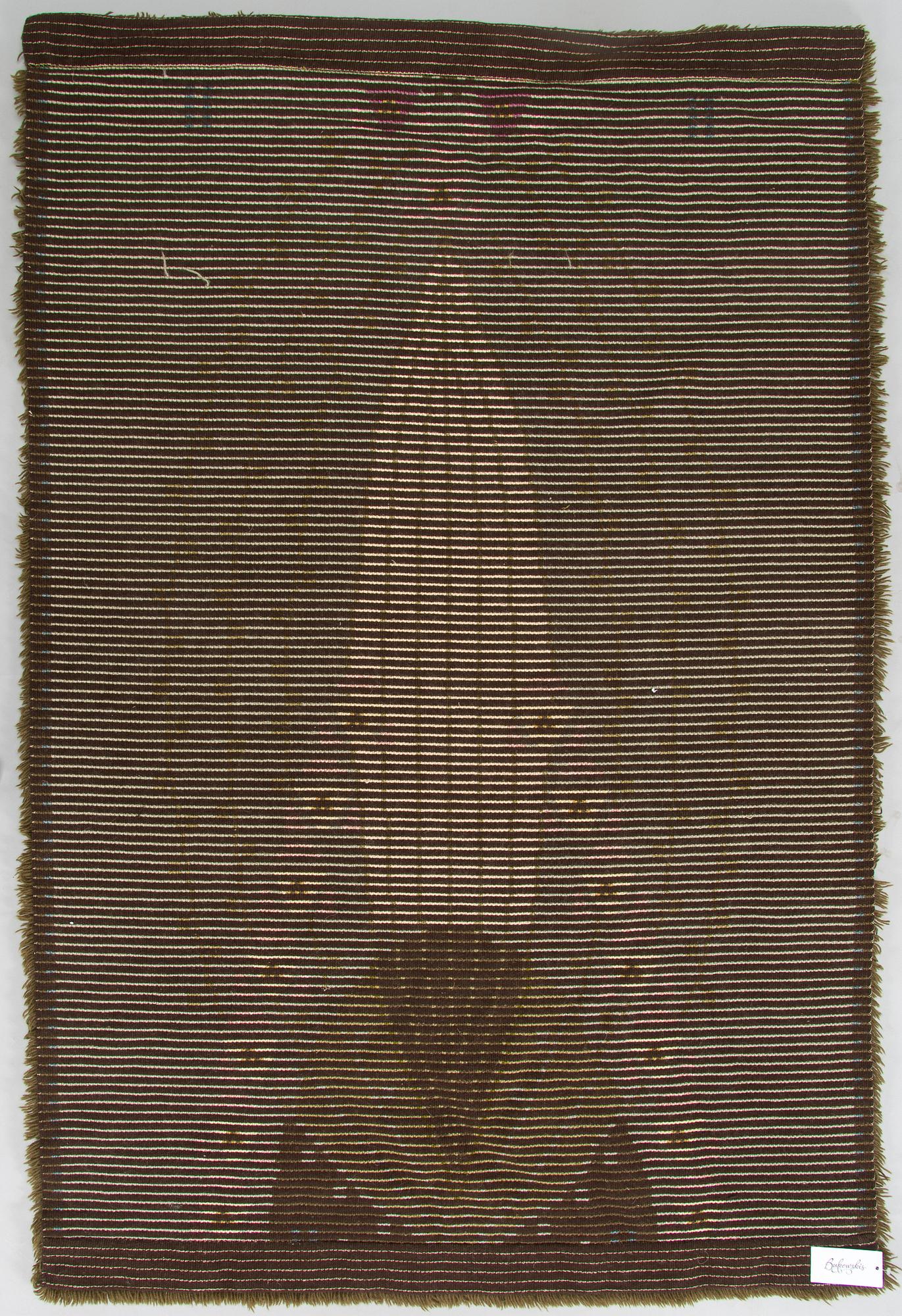 Eliel Saarinen, a Finnish long pile rug, model for the Friends of Finnish Handicraft. Circa 185 x 125 cm.