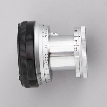 KAMERA samt OBJEKTIV, 1+2, Leica M4 Schwarz Lackiert, nr 1227403, med Leica-Meter, 1969.