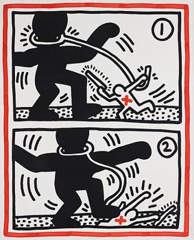 465. Keith Haring, "Free South Africa: one plate".