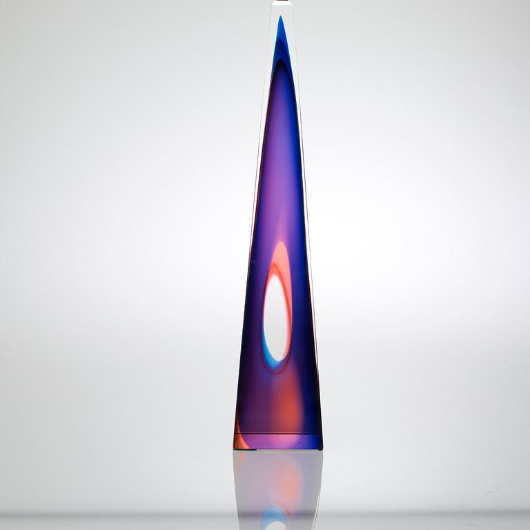 An Archimede Seguso glass art object, Murano, Italy.