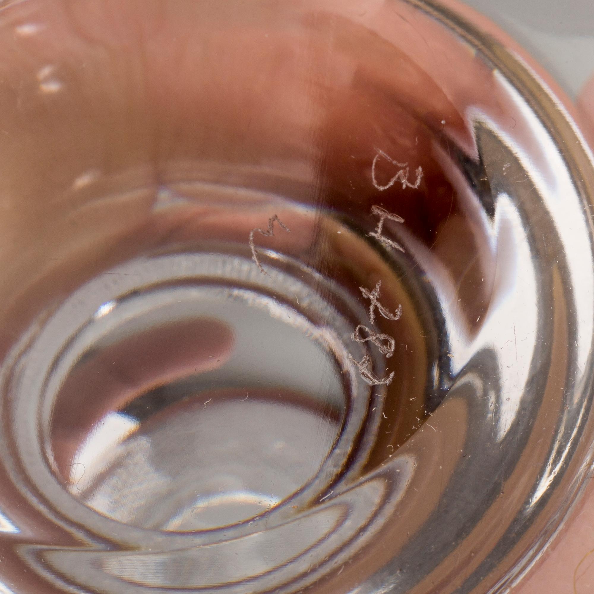 POKAL MED LOCK, glas, "Kent", Kosta, 1900-tal.