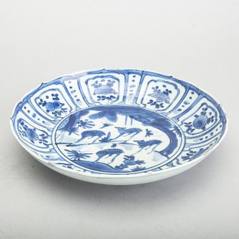 A Chinese Ming dynasty Wanli porcelain dish.