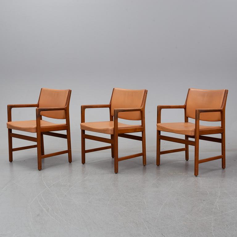 Eleven 1960's teak armchairs by Karl Erik Ekselius for JOC Vetlanda.