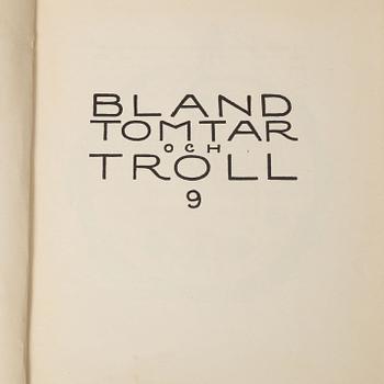 John Bauer, two book, 'Bland tomtar och troll', Åhlén & Åkerlunds förlag, Gothenburg 1912-1915.