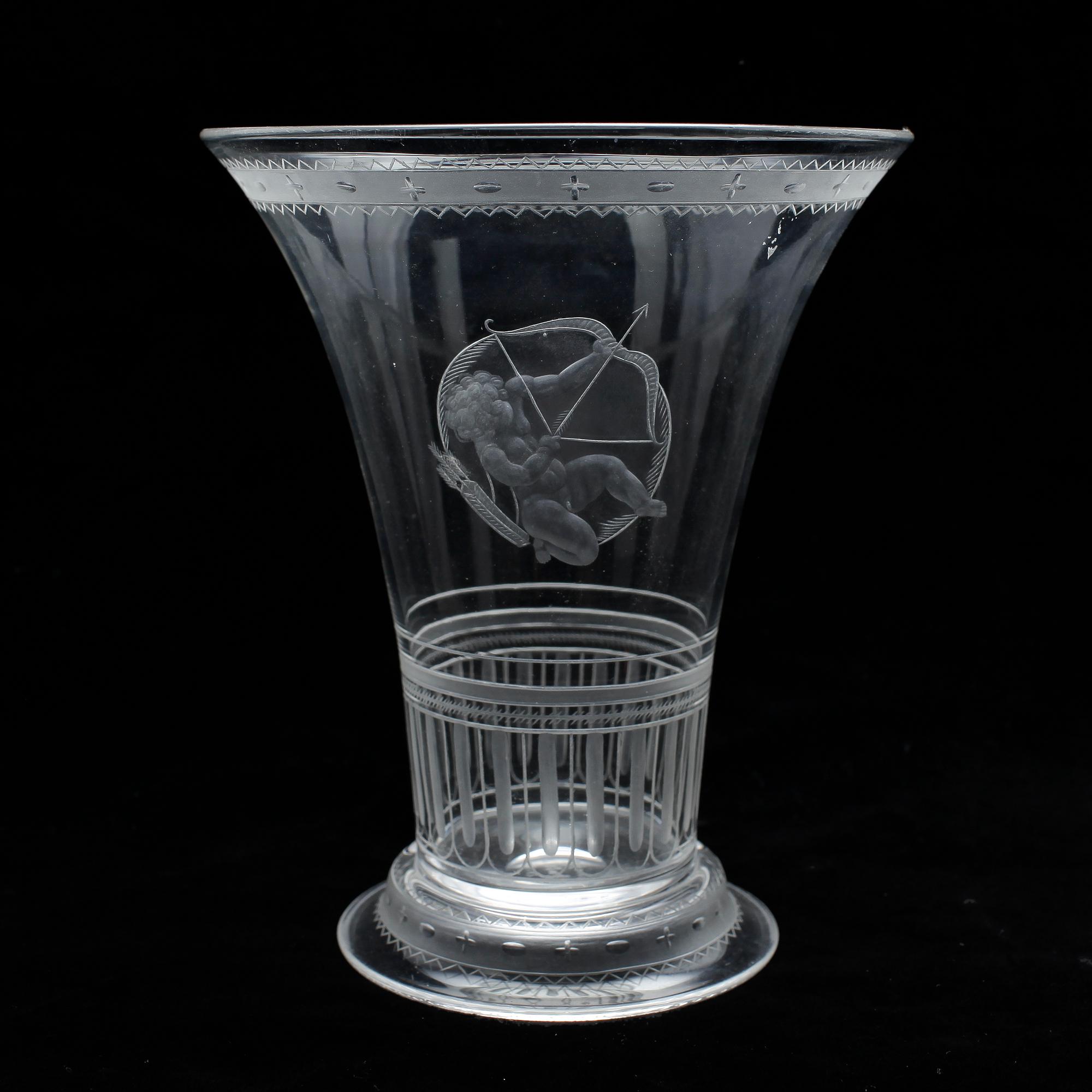 VAS, glas, Simon Gate, Orrefors, signerad.