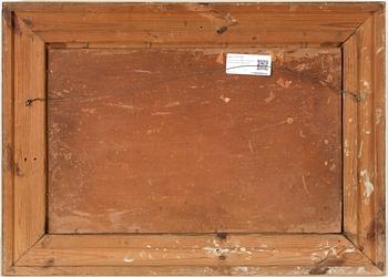 AXEL HJALMAR LINDQVIST, olja på pannå, signerad.