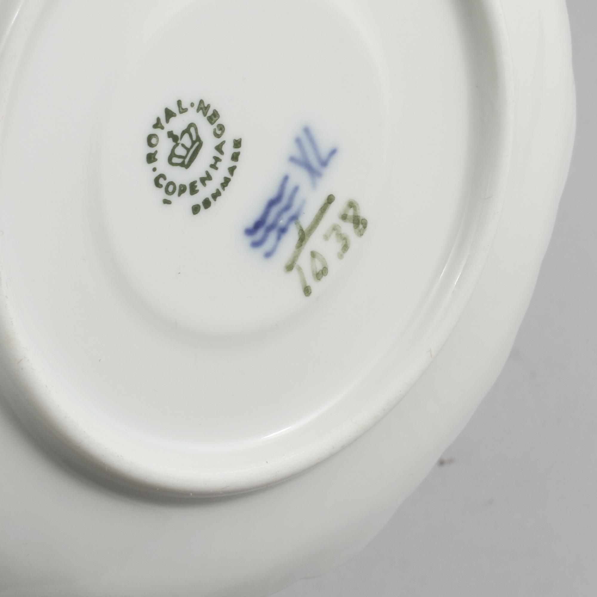 SERVISDELAR, 11 delar, porslin, Musselmalet, Royal Copenhagen, 1900-talets andra hälft.