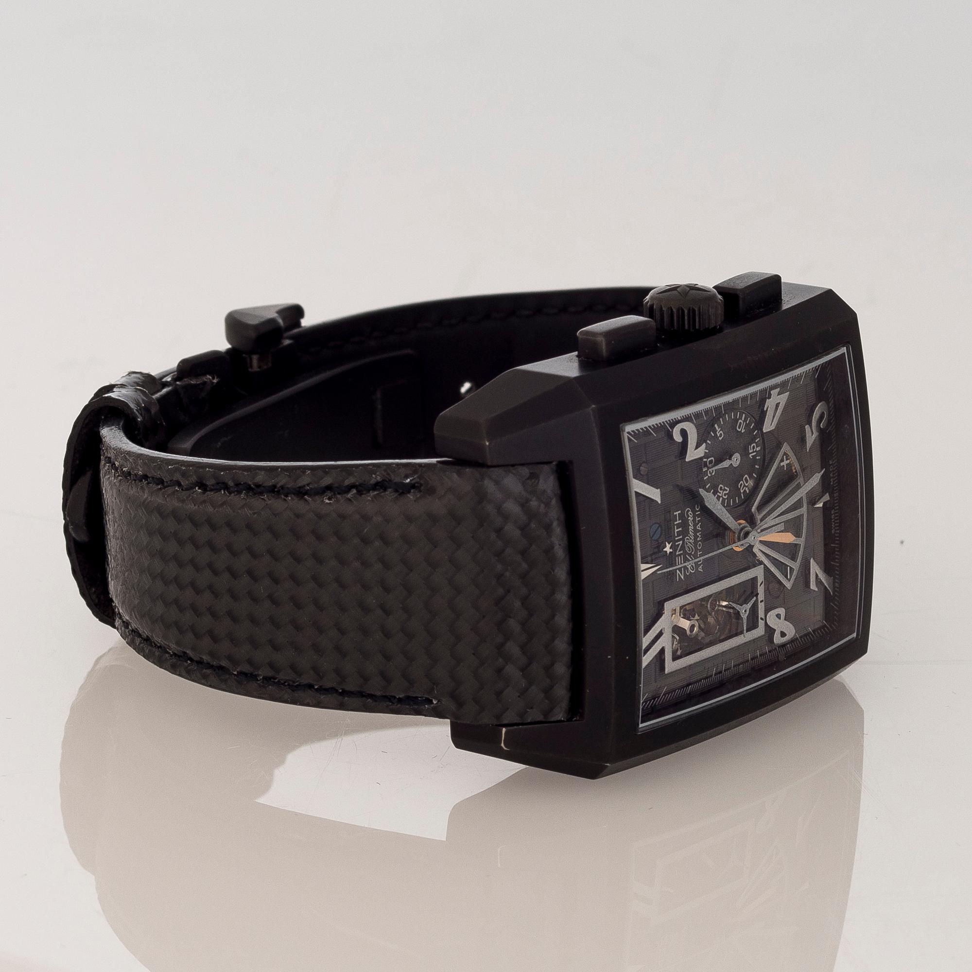 ARMBANDSUR, herr, Zenith, Grande Port Royal El Primero, Titanium.