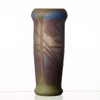 Axel Enoch Boman, An Axel Enoch Boman Art Nouveau cameo glass vase, Reijmyre, Sweden 1909.