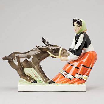 FIGURIN, porslin, Torino, Italien 1900-tal.