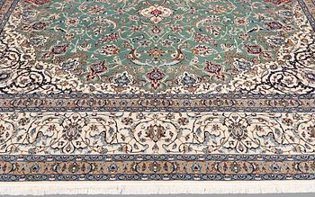 A carpet, Nain Part Silk, S.K 6 LAA, 408 x 305 cm.