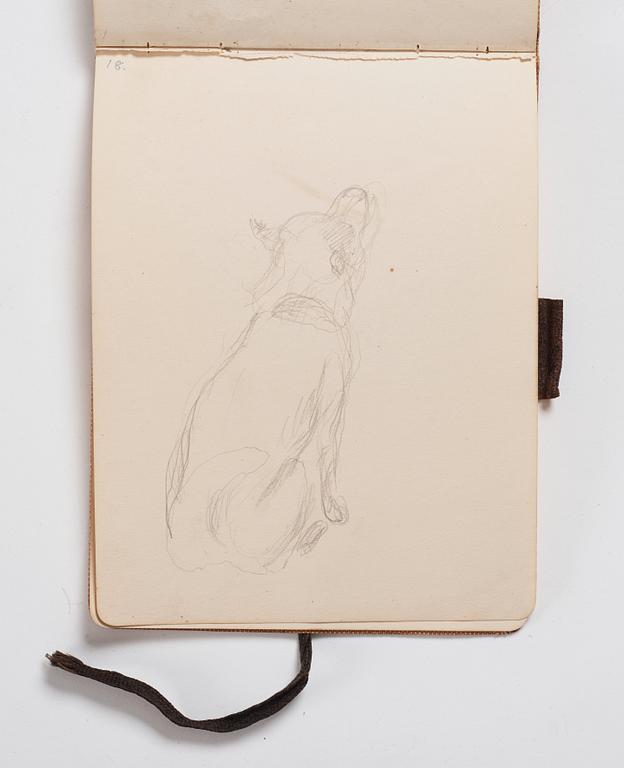 Nils von Dardel, Sketchbook, from trip to Hokkaido, Japan, 1917.