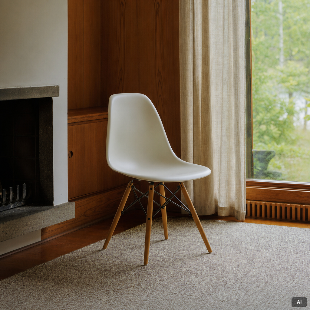 Charles & Ray Eames, Stolar, 6 st, "Plastic chair DSW", Vitra 2012-2013.