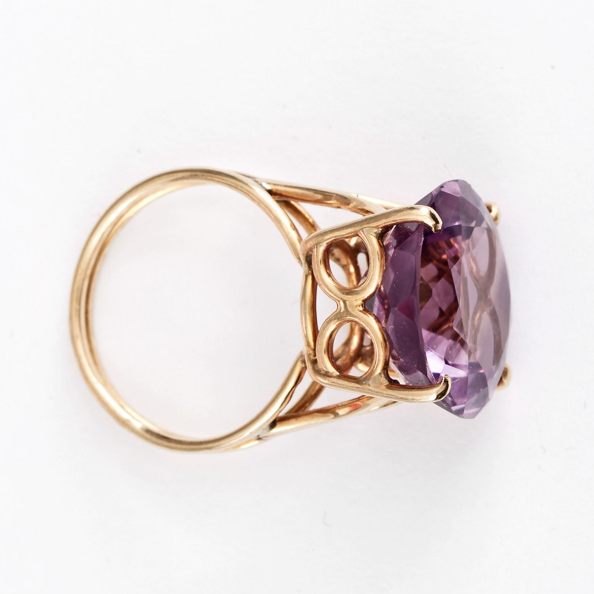RING, 9k guld, ametist.