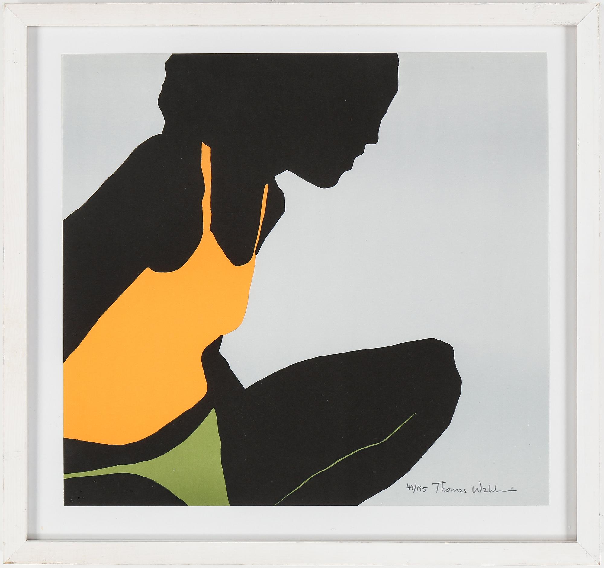 THOMAS WAHLSTRÖM, färglitografi, signerad och daterad 44/195.