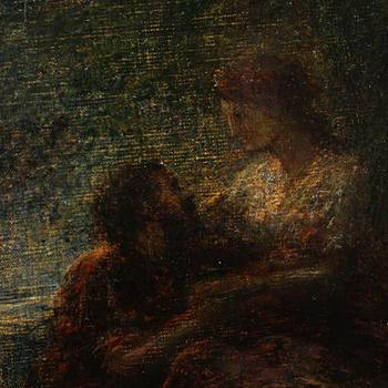 HENRI-THÉODORE FANTIN-LATOUR,  oil on canvas, signed.