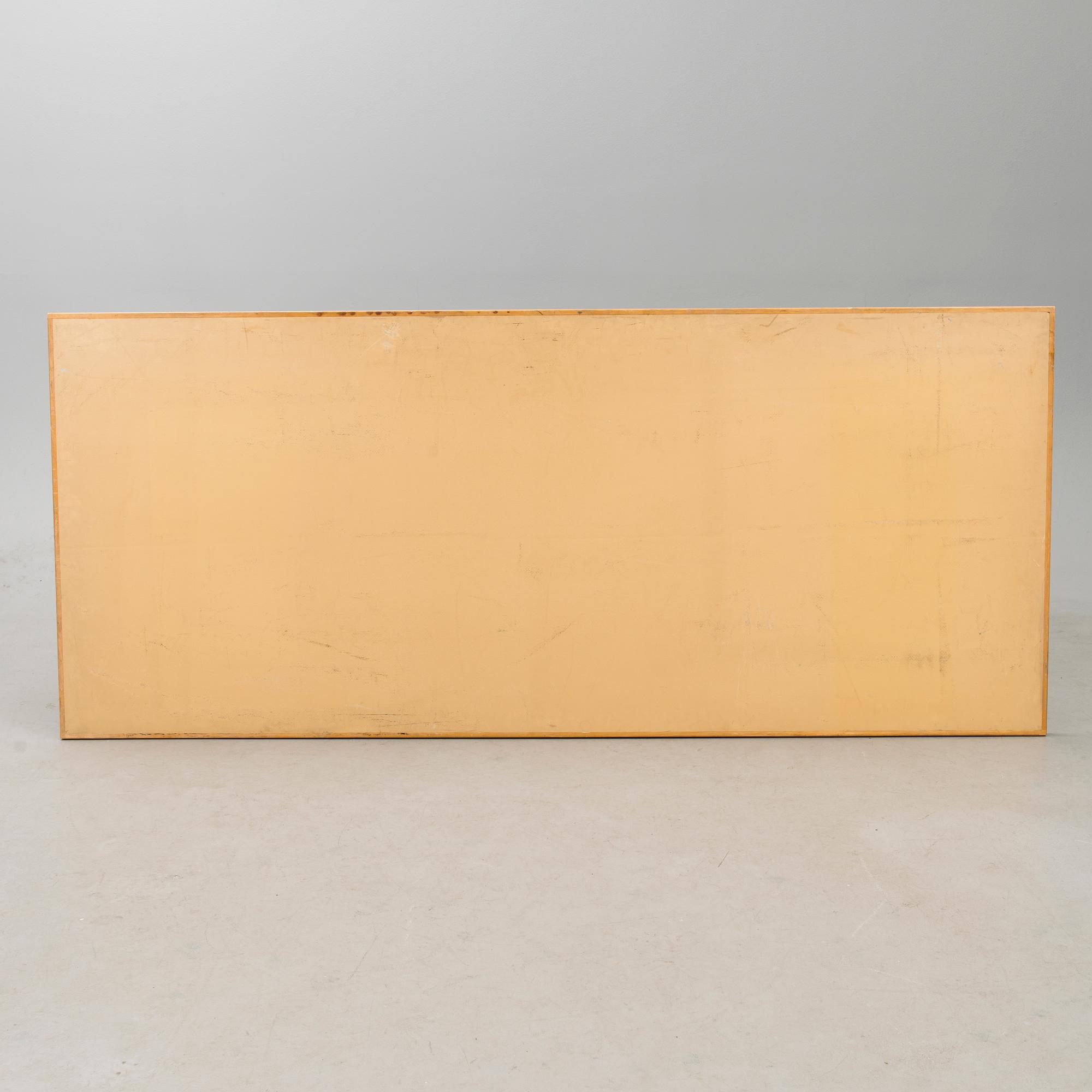 ALVAR AALTO, musta linoleum pöytälevy, 1960/1970-luku.