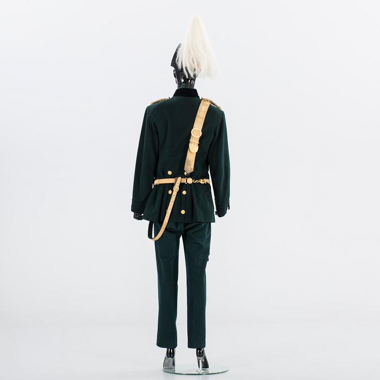 UNIFORM samt BICORNE, svensk. För jägmästare. Ca 1900.