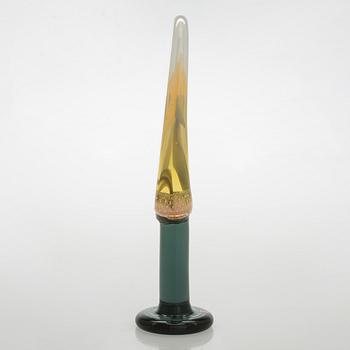 Oiva Toikka, skulptur, "Lollipop", signerad Oiva Toikka, Nuutajärvi 2009 86/100.