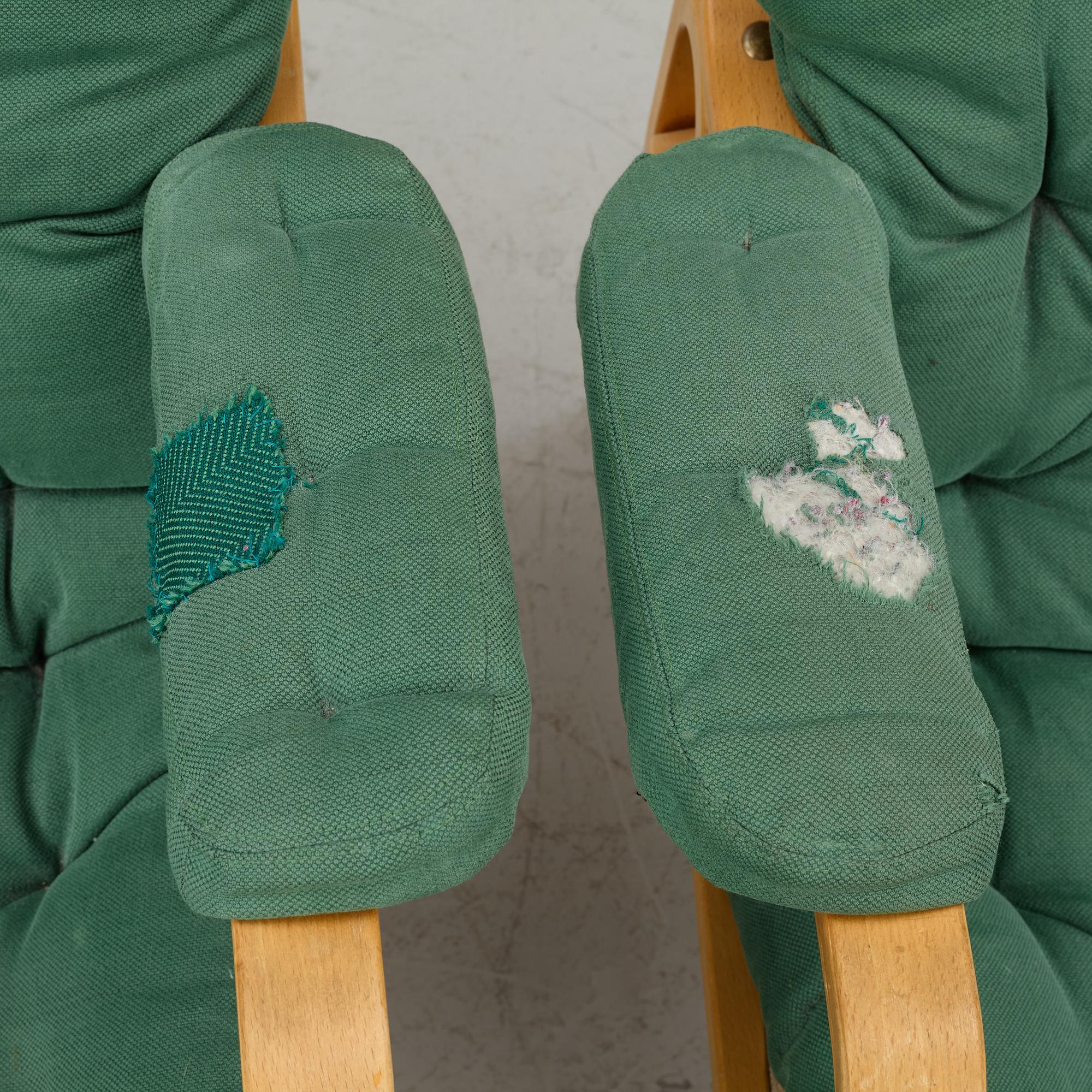 Bruno Mathsson, a pair of "Ingrid" armchairs, Dux, Sweden, second half of the 20th century.