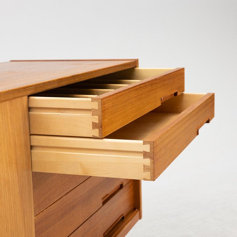 Nils Jonsson, a teak-veneered sideboard. Hugo Troeds, Björnum, 1960's.