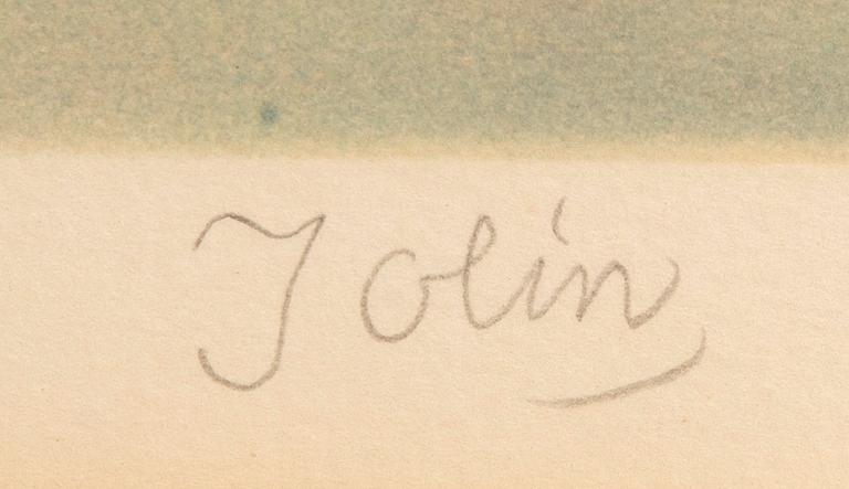 Einar Jolin, litografi signerad och numrerad 242/360.