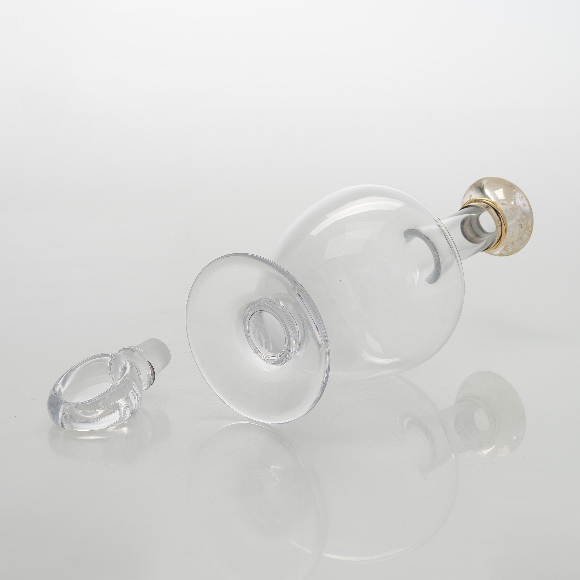 Cartier, A late 20th century wine carafe, France.