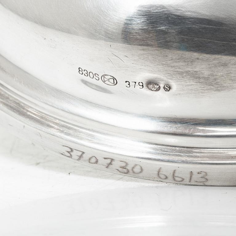 Candelabras, a pair, silver, 20th century.