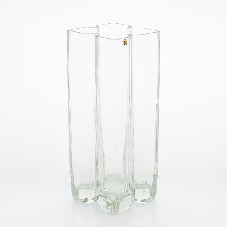 Helena Tynell, a 1970s glass vase, "Palapeli" (Puzzle), model 1316, Riihimäen Lasi.