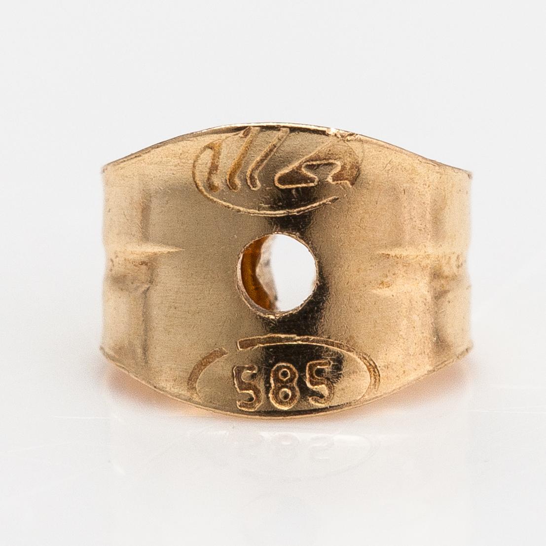 Björn Weckström, Korvakorupari "Pikkuterät", 14K kultaa. Lapponia.