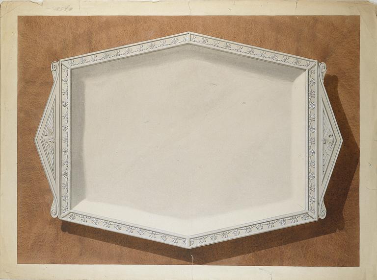 A silver and cut-glass bowl, W.A. Bolin, Stockholm
1918. Possibly made in Moscow.