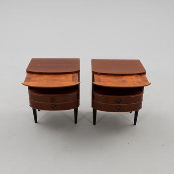 Pair of bedside tables possibly by Axel Larsson Svenska Möbelfabriken.