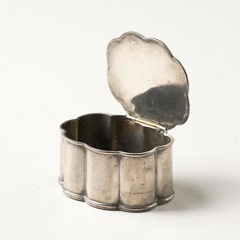 Nils Fougstedt, attributed to, a Swedish Grace pewter box, Herman Bergman konstgjuteri, Stockholm, 1929.