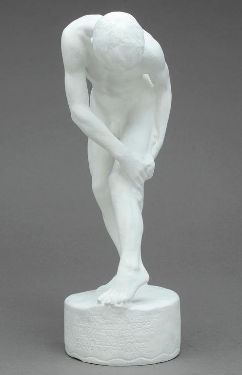 TORE STRINDBERG, skulptur, gips, signerad i godset.