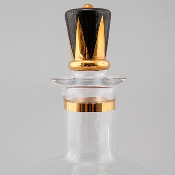 KARAFF, glas, Gunnar Cyrén, ur Nobelservisen, Orrefors, 1900-talets fjärde kvartal.