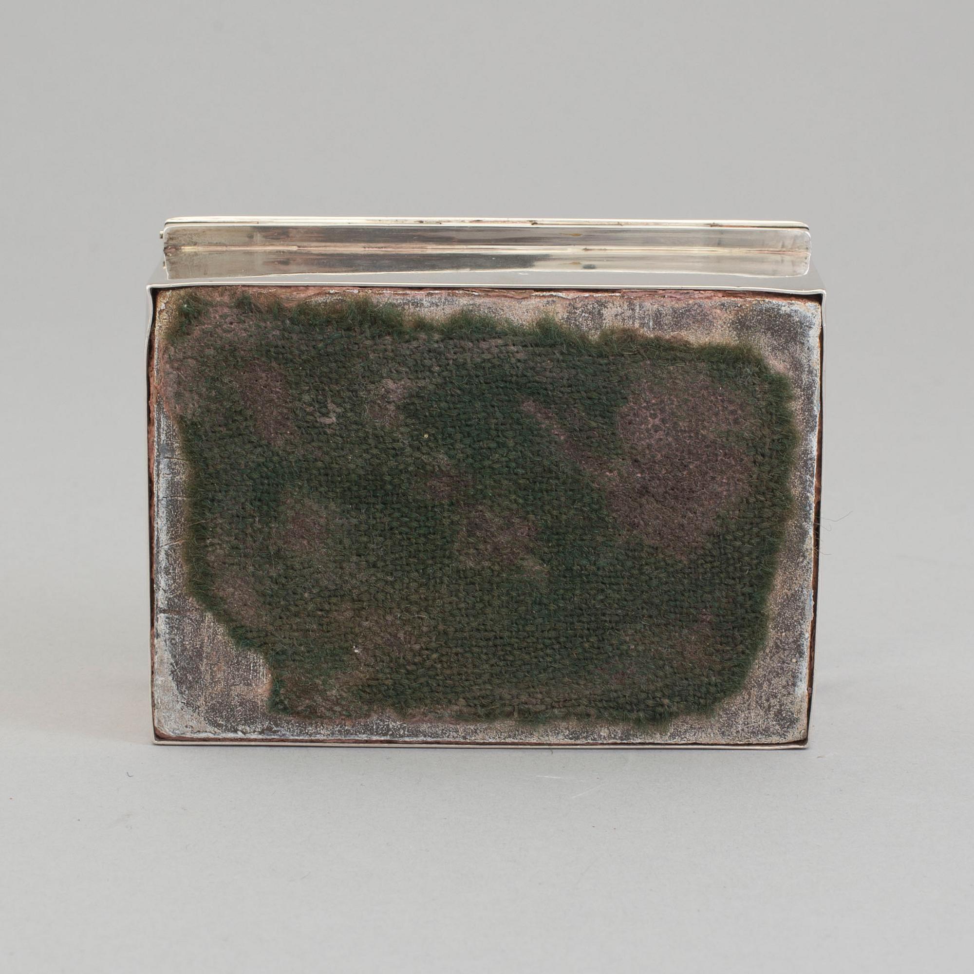 an early 20th century silver box by K Andersson Stockholm.