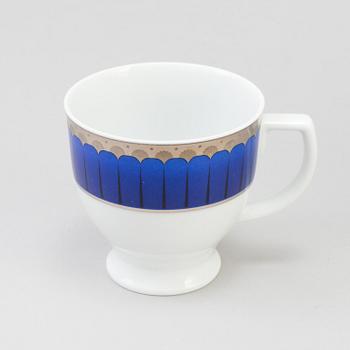 A set of 93 p, tableware. "Christineholm" or "Marianne Royal Blue", Millennium, design Sigvard Bernadotte, 21th century.